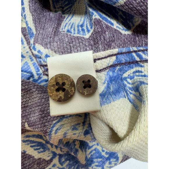 Caribbean 100% Silk Men’s CL Button Up Short Sleeve Shirt Floral Hawaiin - Picture 8 of 13